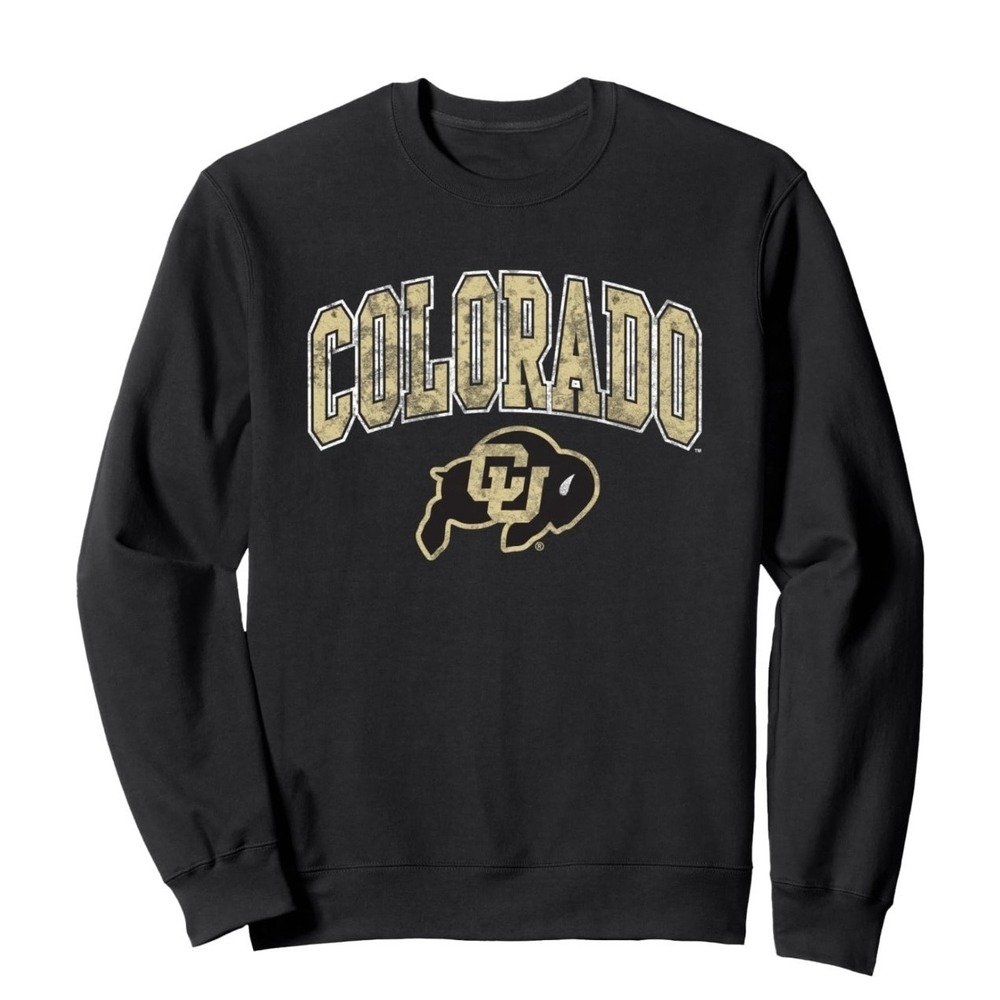 Colorado Buffaloes Arc Over Vintage Logo Officially Licensed Sweatshirt Medium